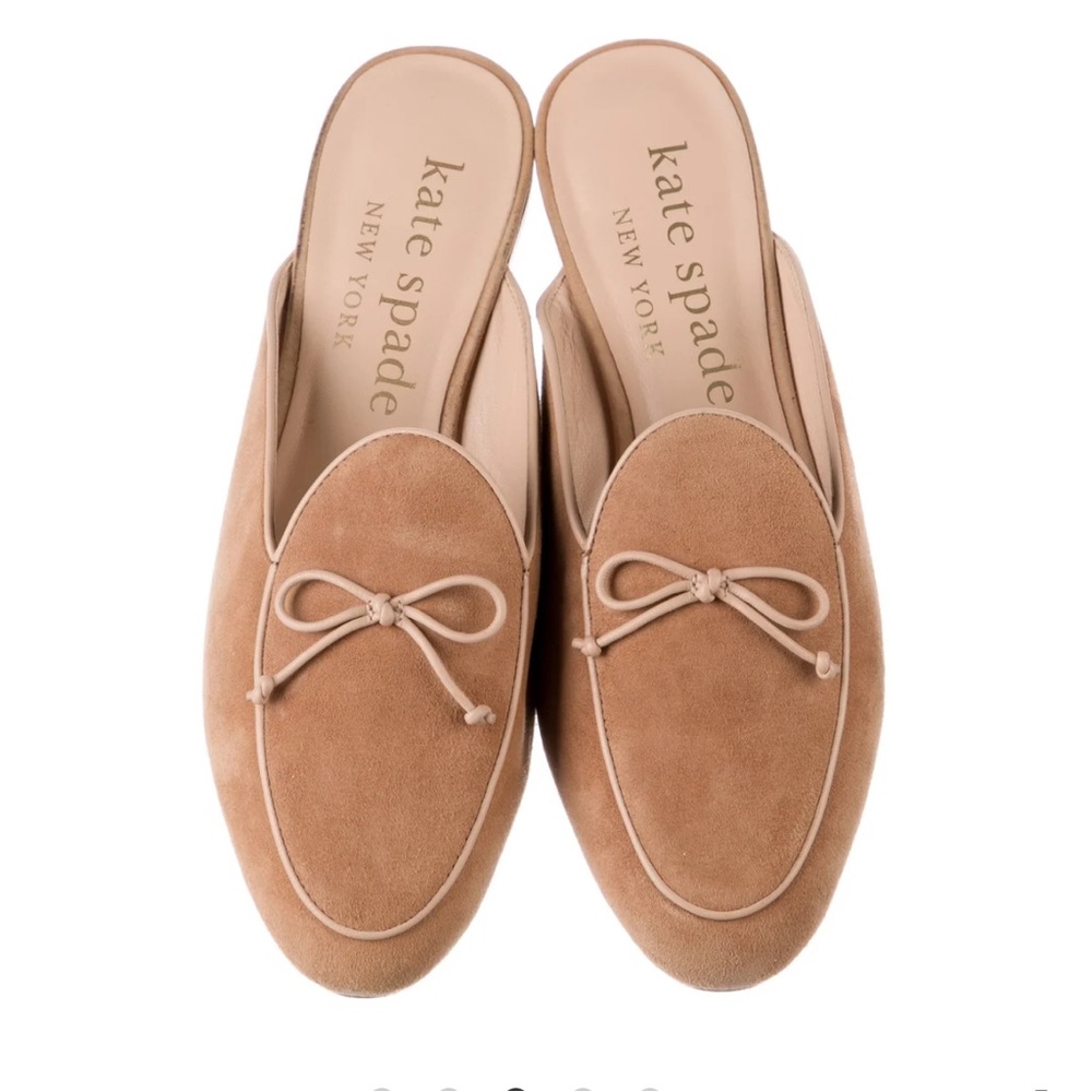 Kate spade suede bow mule size 6.5